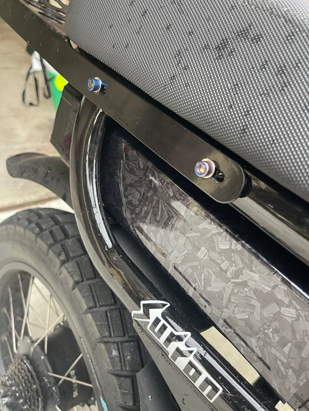 Fatboy rack titanium bolts