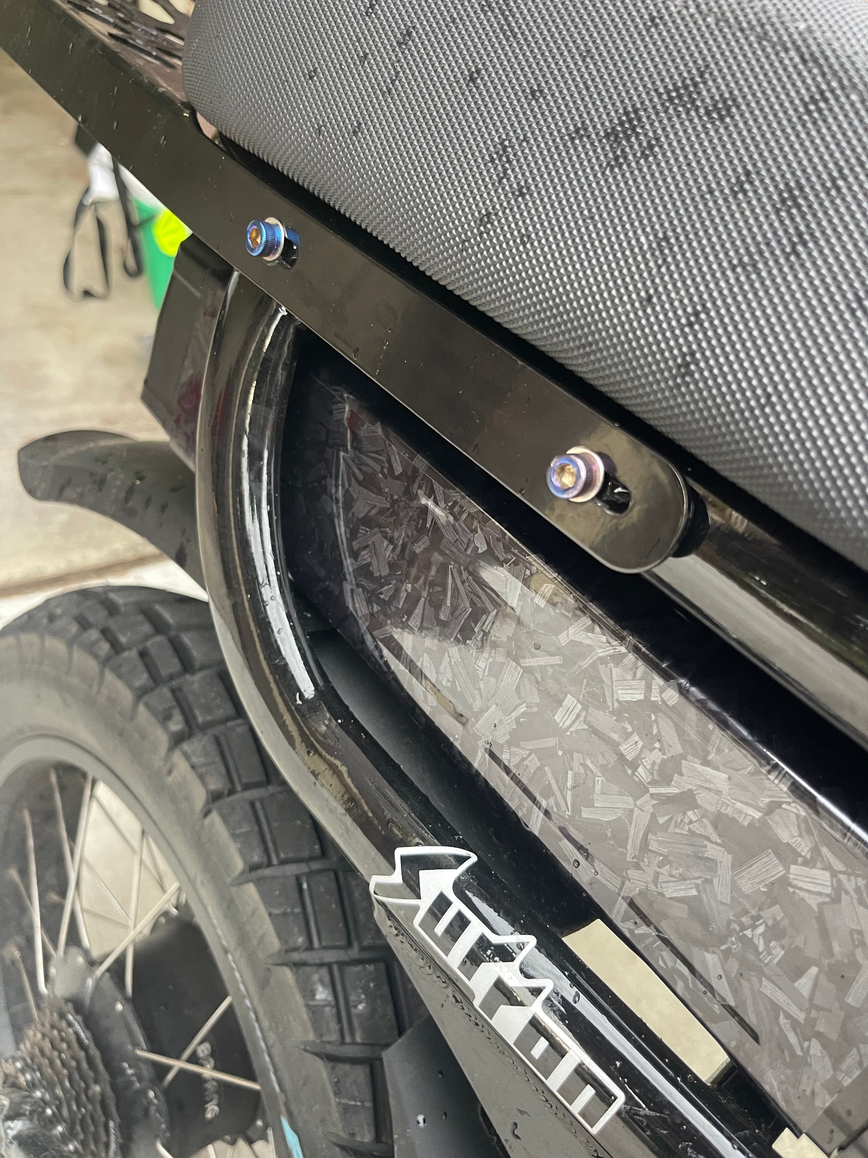 Fatboy rack titanium bolts